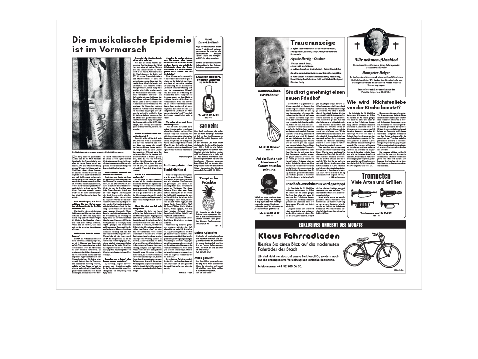 Fortschritt Newspaper Inner Pages