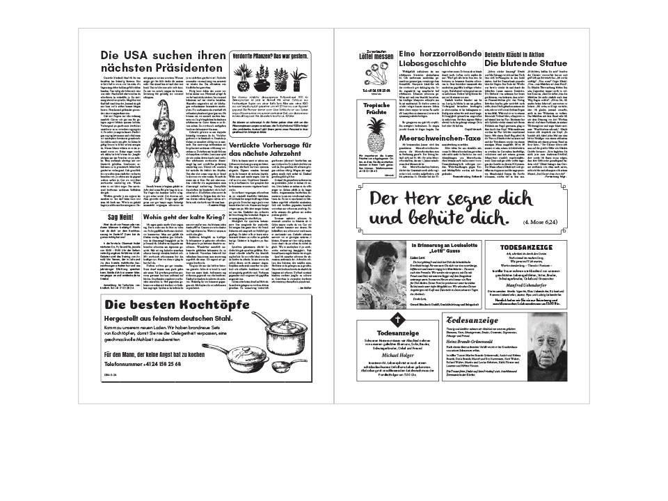 Fortschritt Newspaper Inner Pages